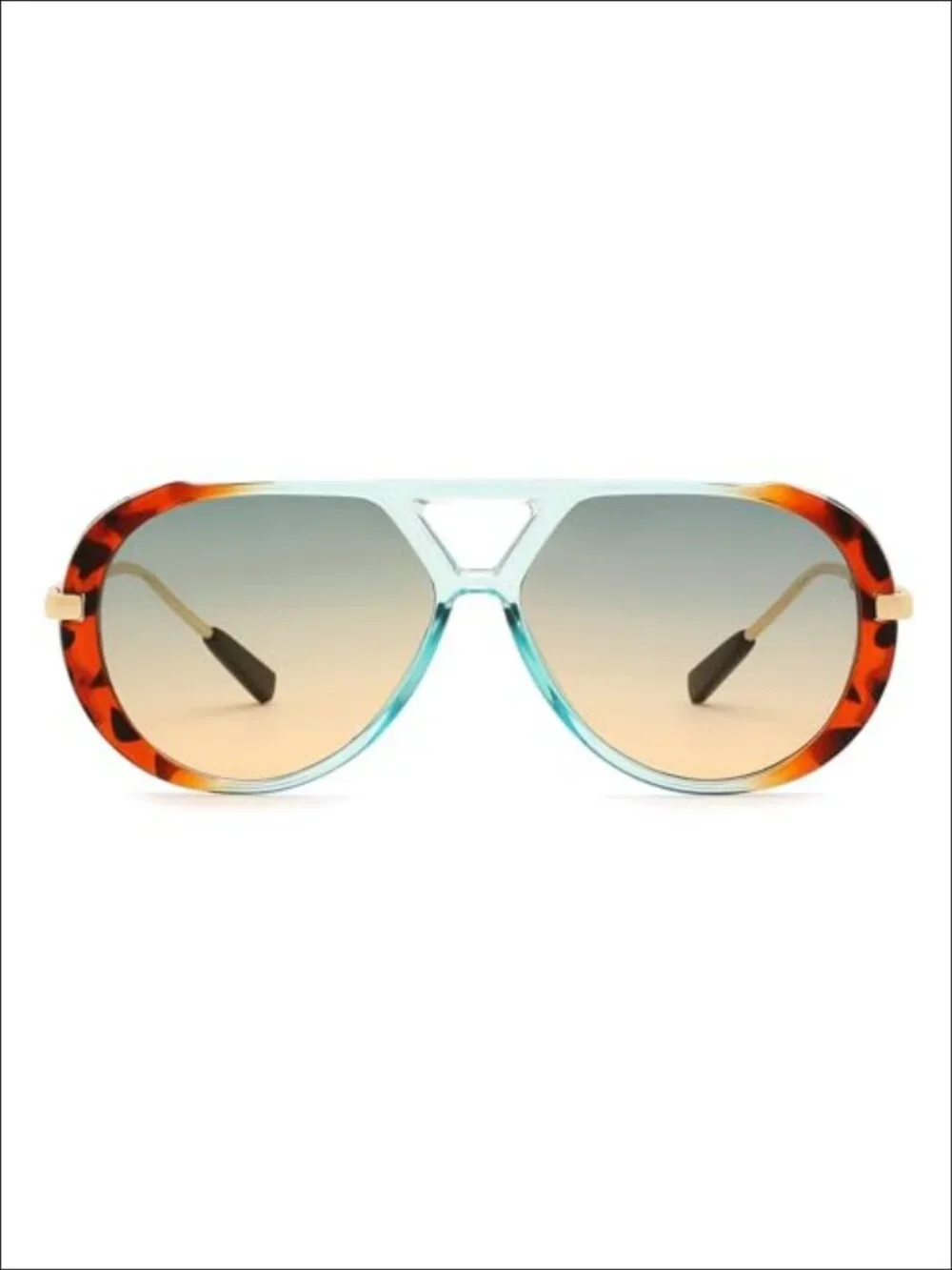 Retro Gold Metal Aviator Sunglasses UV400 Full Frame Unisex